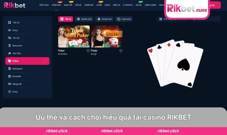 Khuyến mãi tặng thưởng hấp dẫn dành cho thành viên casino của RIKBET