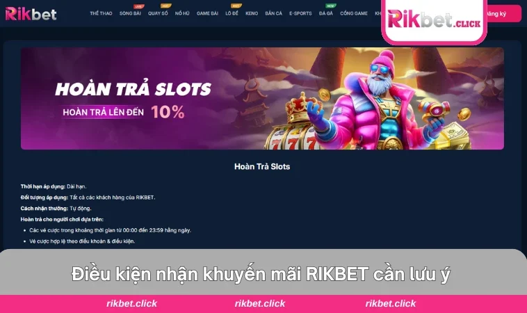 Chi tiết điều kiện và tỷ lệ hoàn trả trong chương trình khuyến mãi