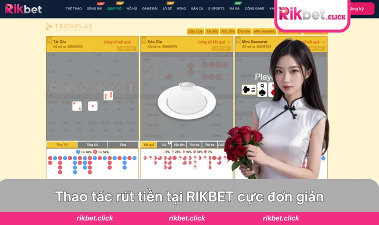 Rút tiền tài khoản nhanh và dễ dàng tại RIKBET